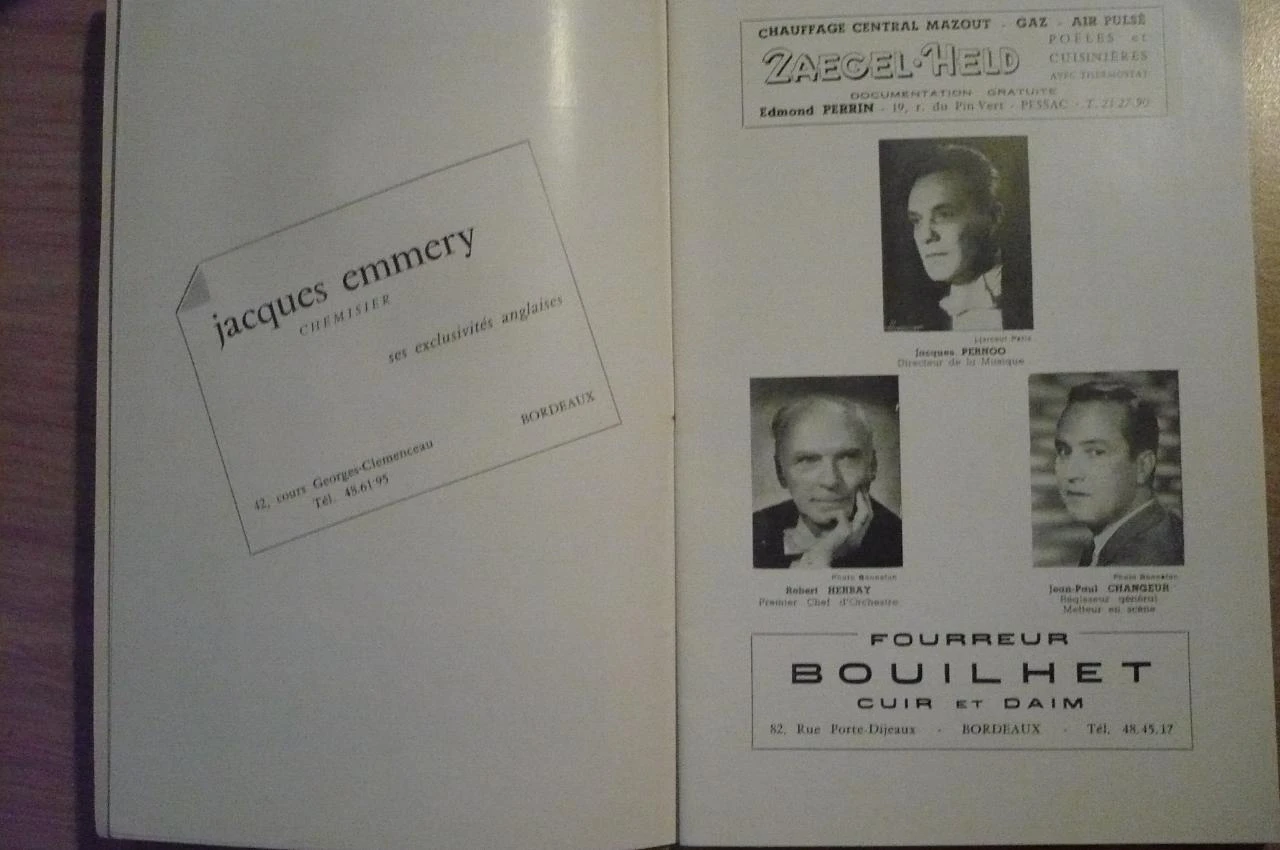 PROGRAMA OFICIAL DO GRANDE TEATRO DE BORDEAUX - Temporada 1963-1964 – photo 3